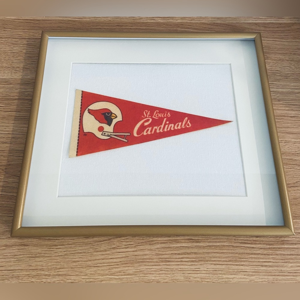 NFL Team Vintage Pennant Flags Framed 11x13